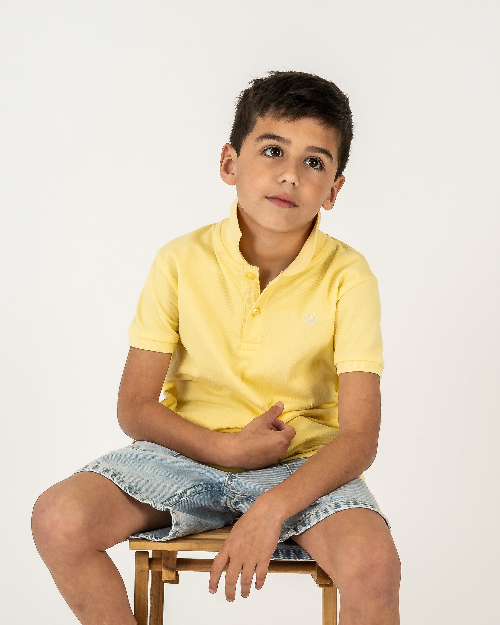 Yellow boy's polo