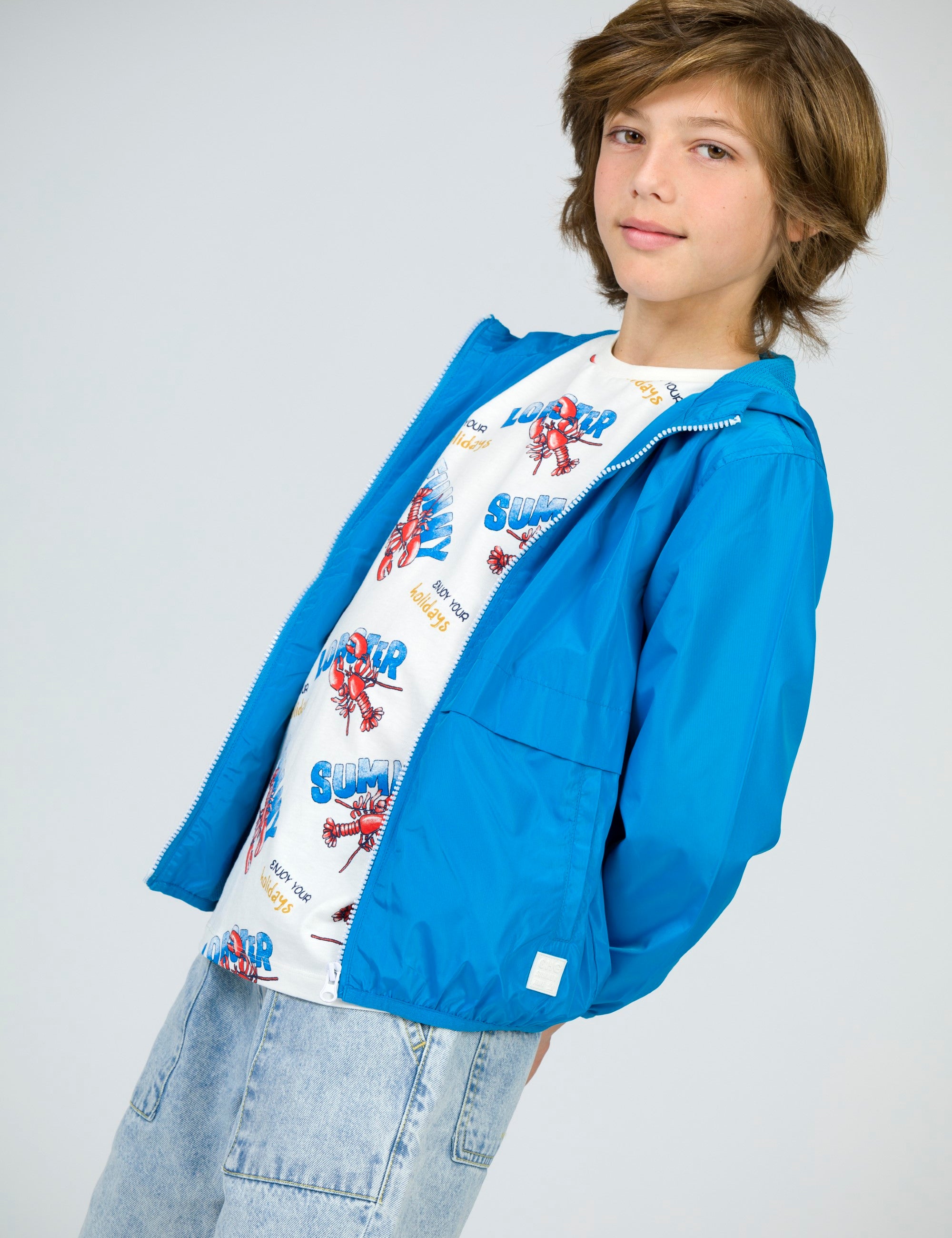 Parka de niño azulón VERANO/Charanga