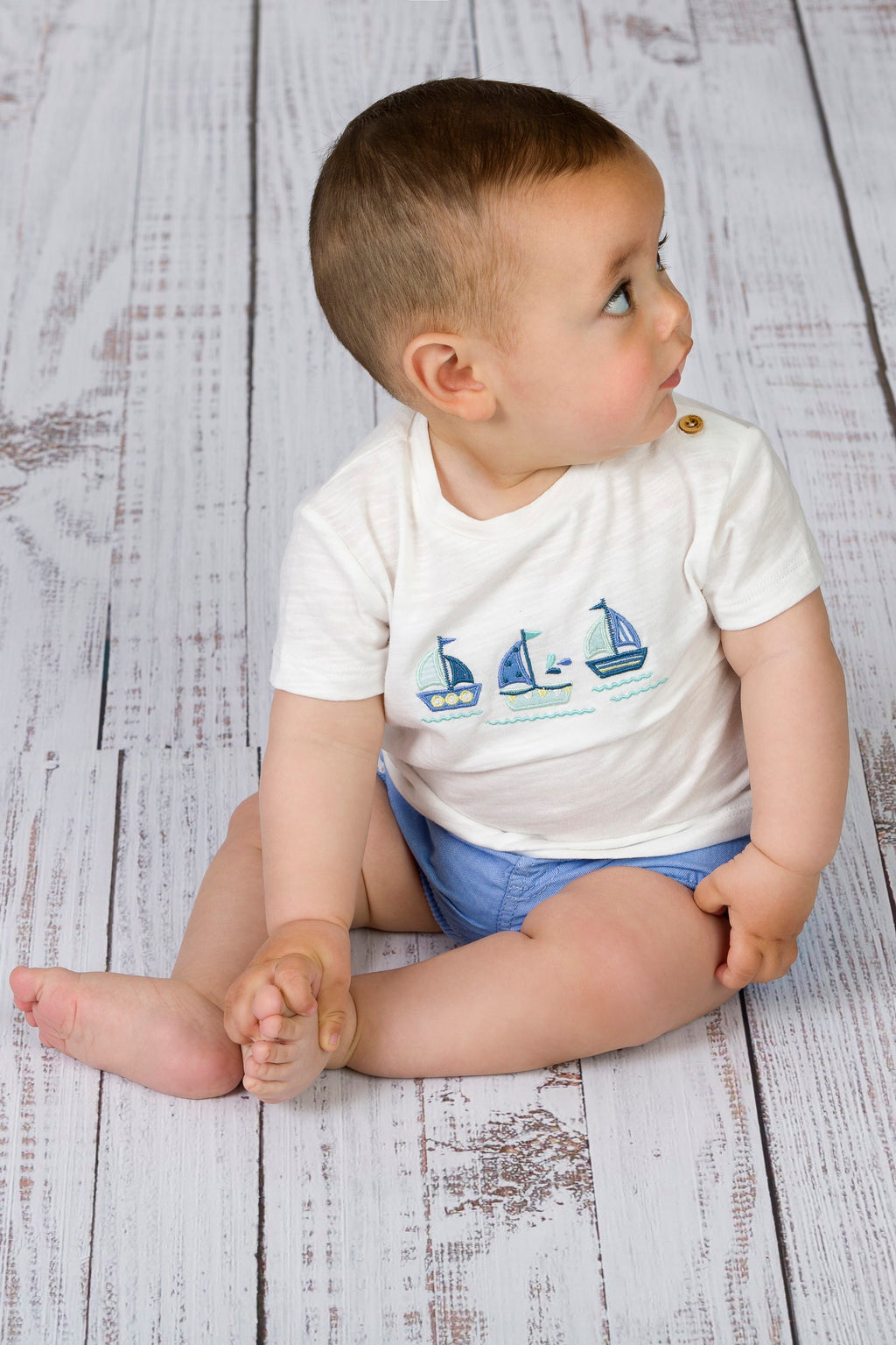 Camiseta de recién nacido crudo VERANO/Charanga