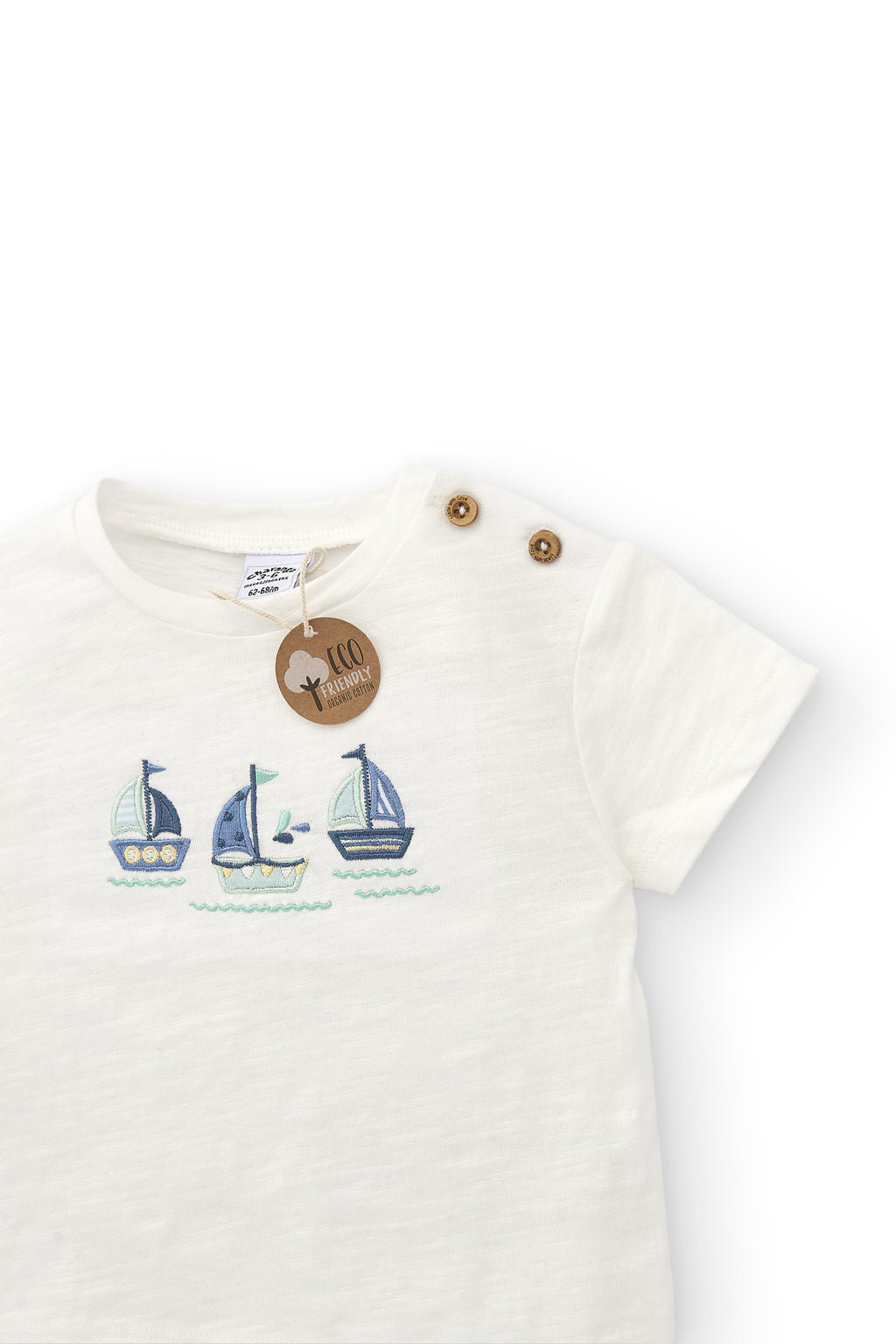 Camiseta de recién nacido crudo VERANO/Charanga