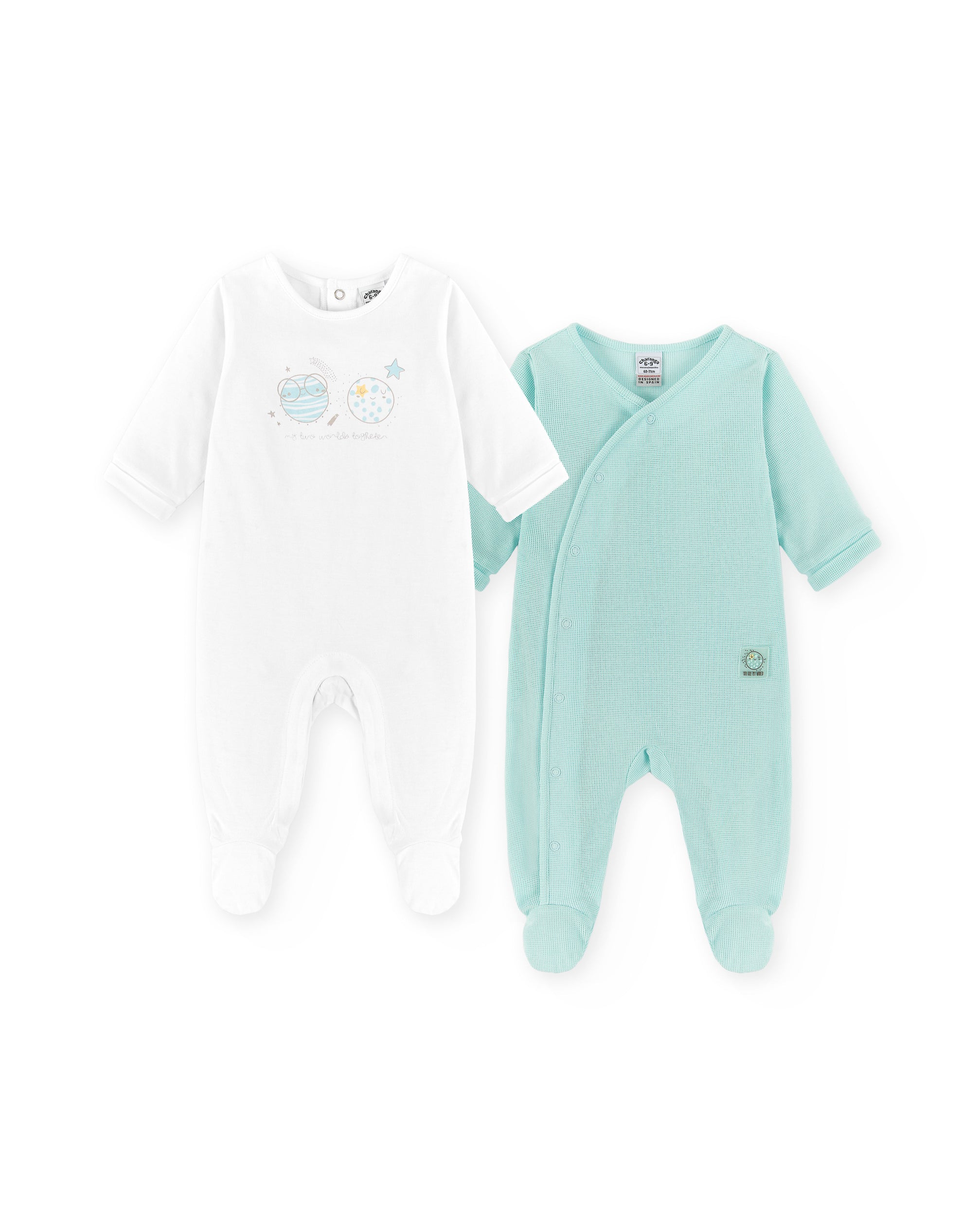 Multicolor newborn romper