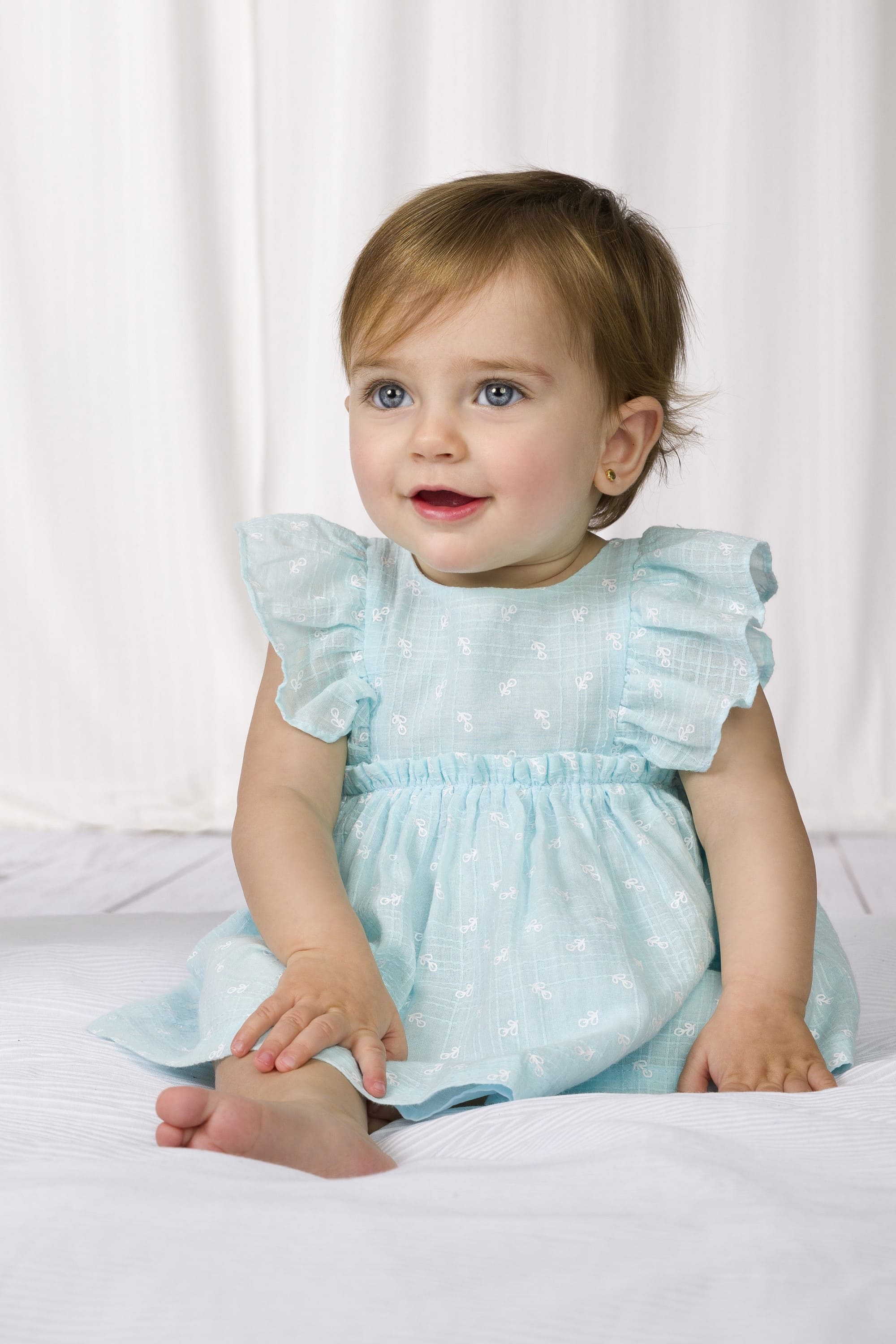 Aquamarine Newborn Dress