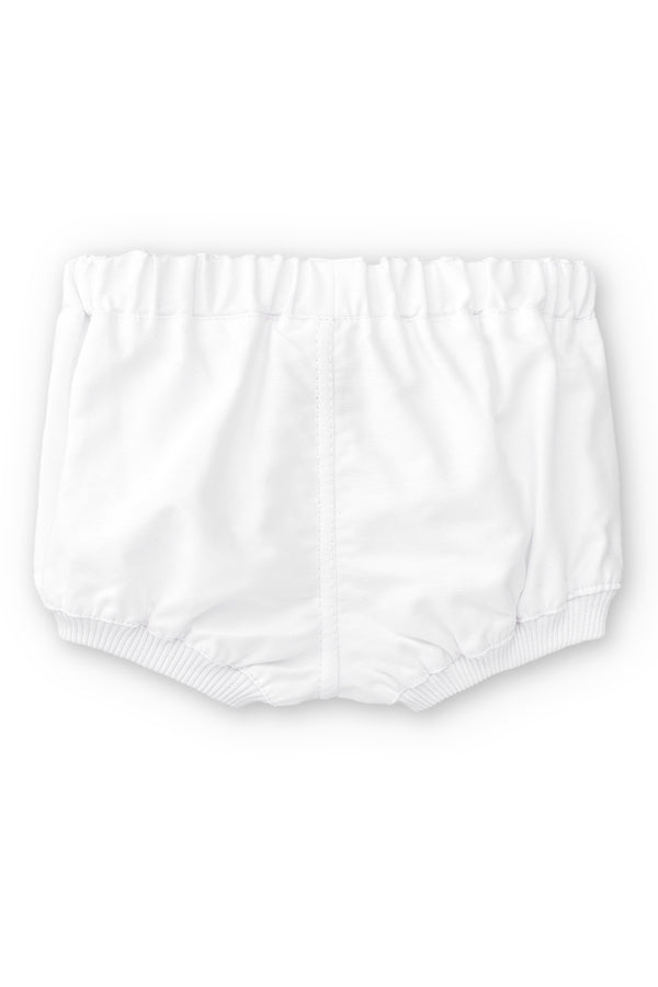 Cubrepañal blanco de recién nacido