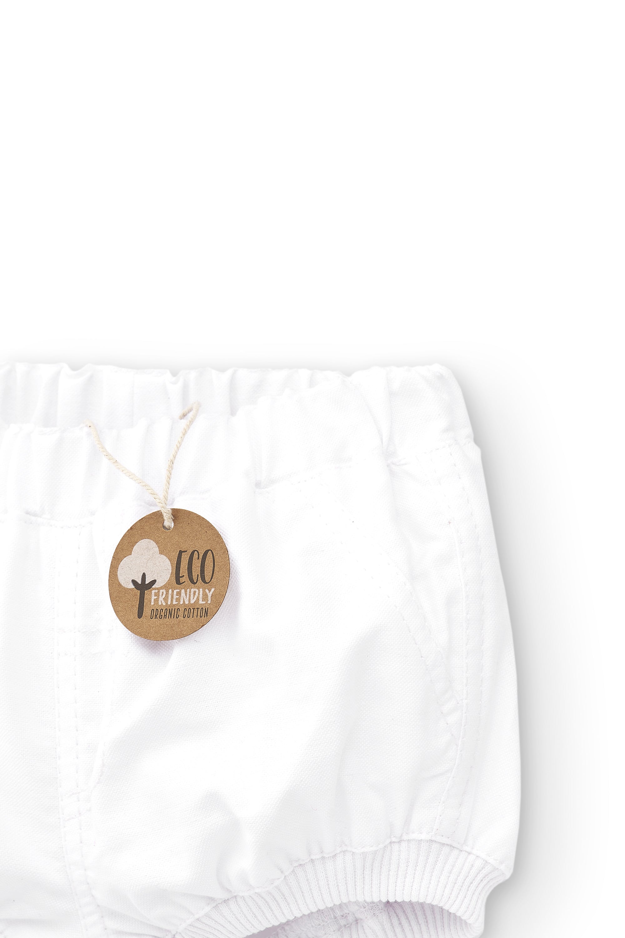 Bermuda de recién nacido color blanco VERANO/Charanga