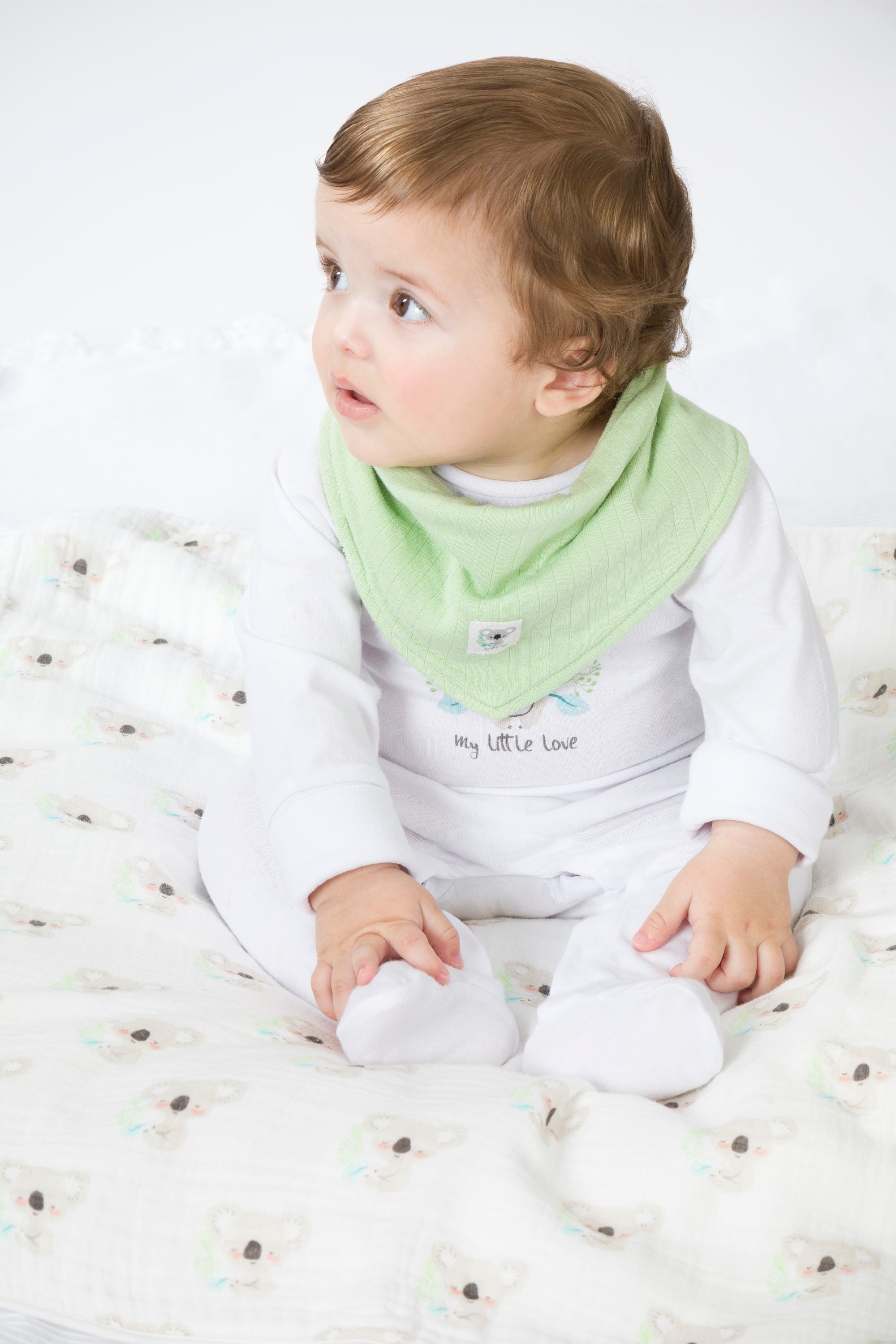 Manta de recién nacido blanco VERANO/Charanga