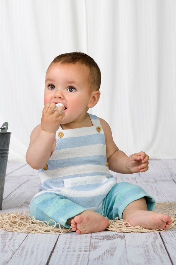 Newborn dungarees striped