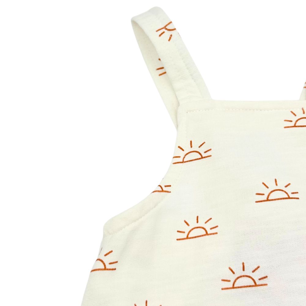 Peto de recién nacido estampado sol | Pequeños Hippies