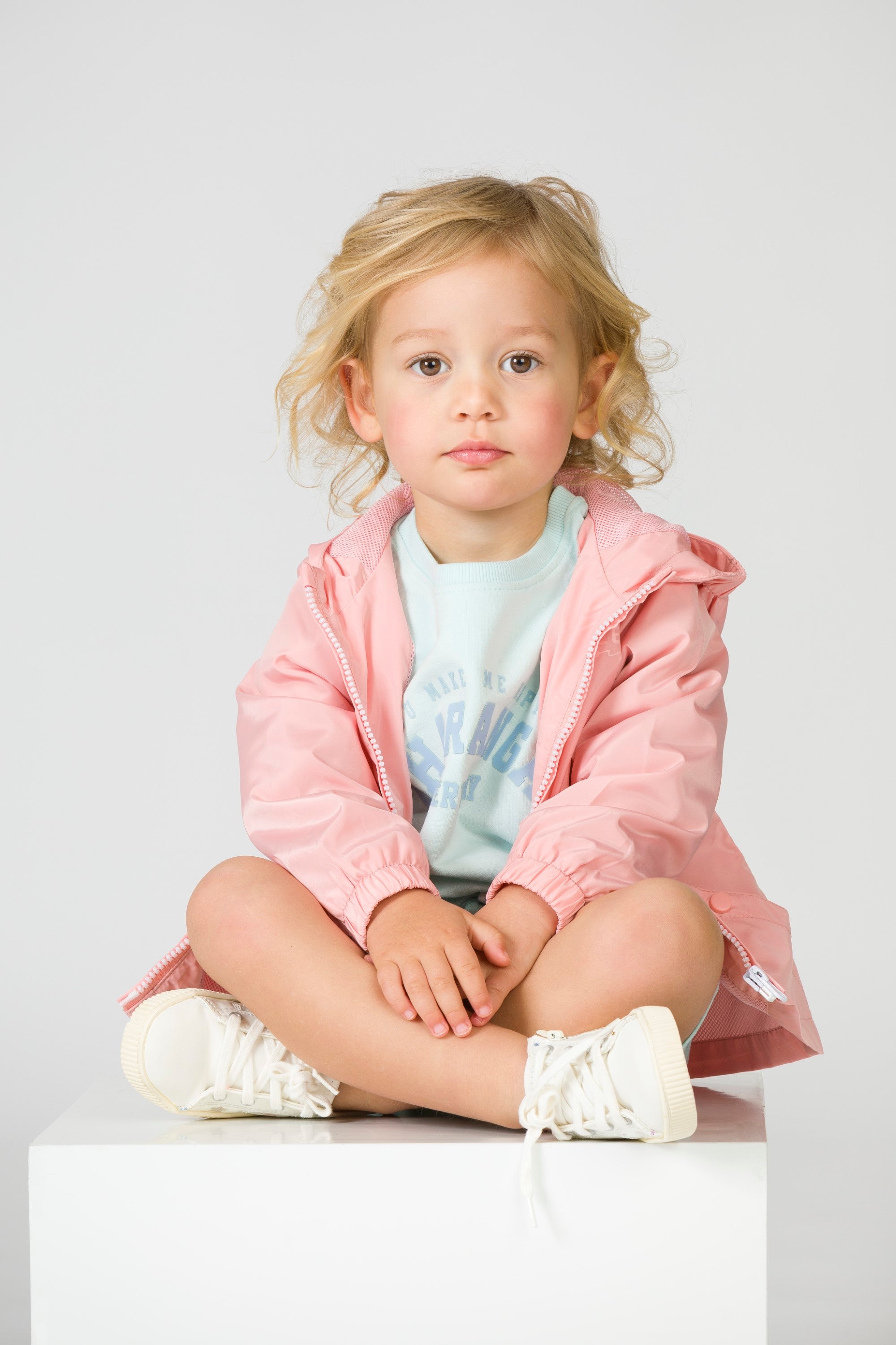 Parka rosa per bebè