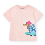 Camiseta de niño rosa VERANO/Charanga