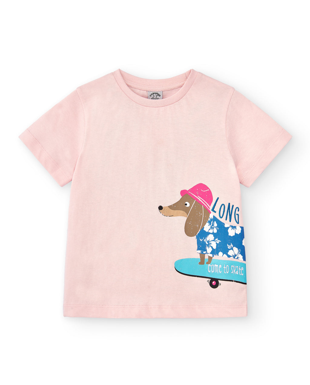 Camiseta de niño rosa VERANO/Charanga
