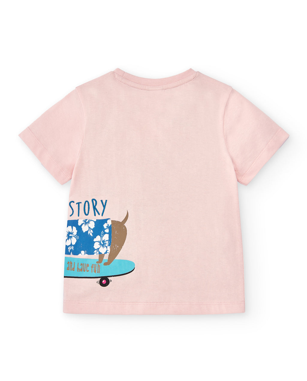 Camiseta de niño rosa VERANO/Charanga