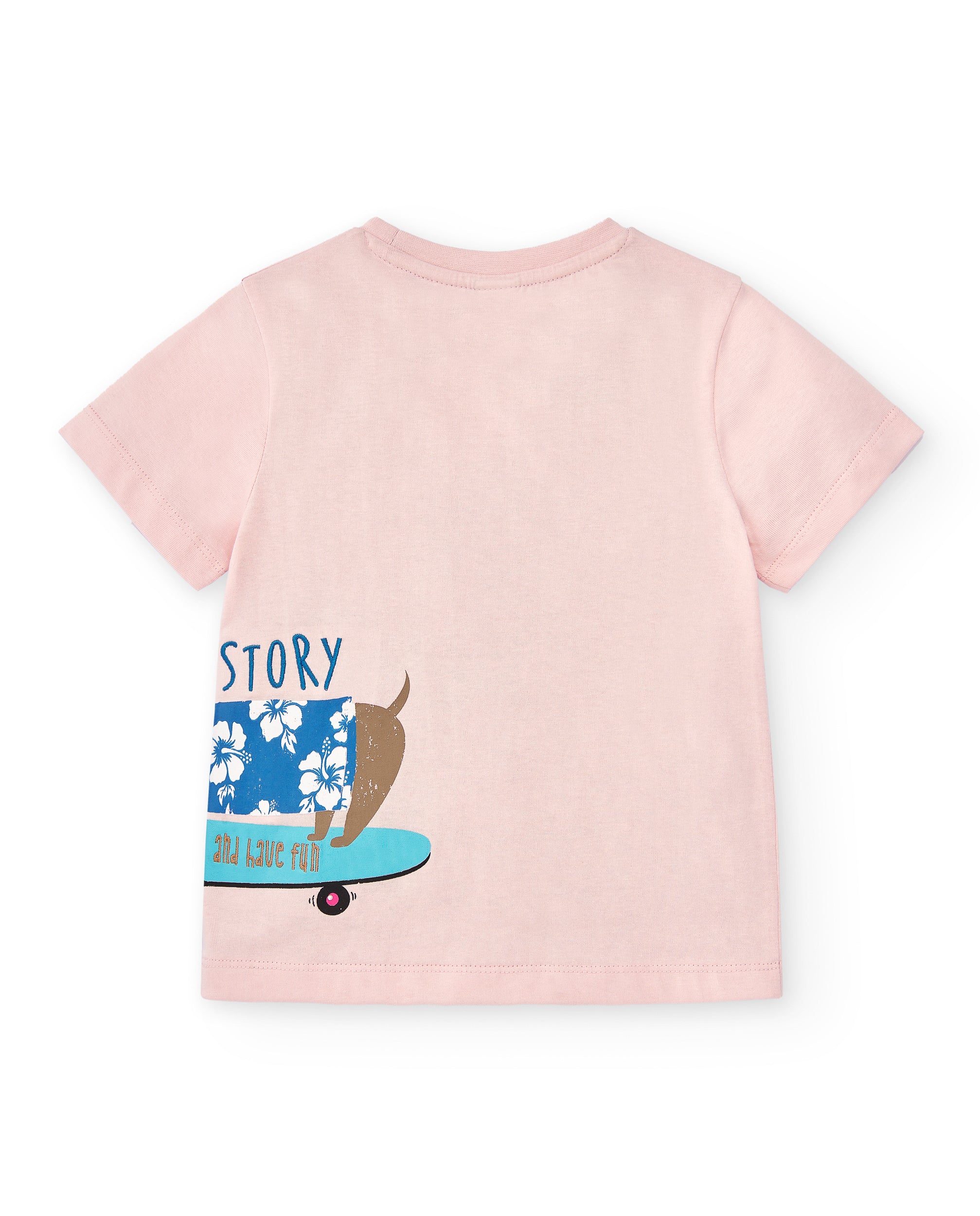 Camiseta de niño rosa VERANO/Charanga