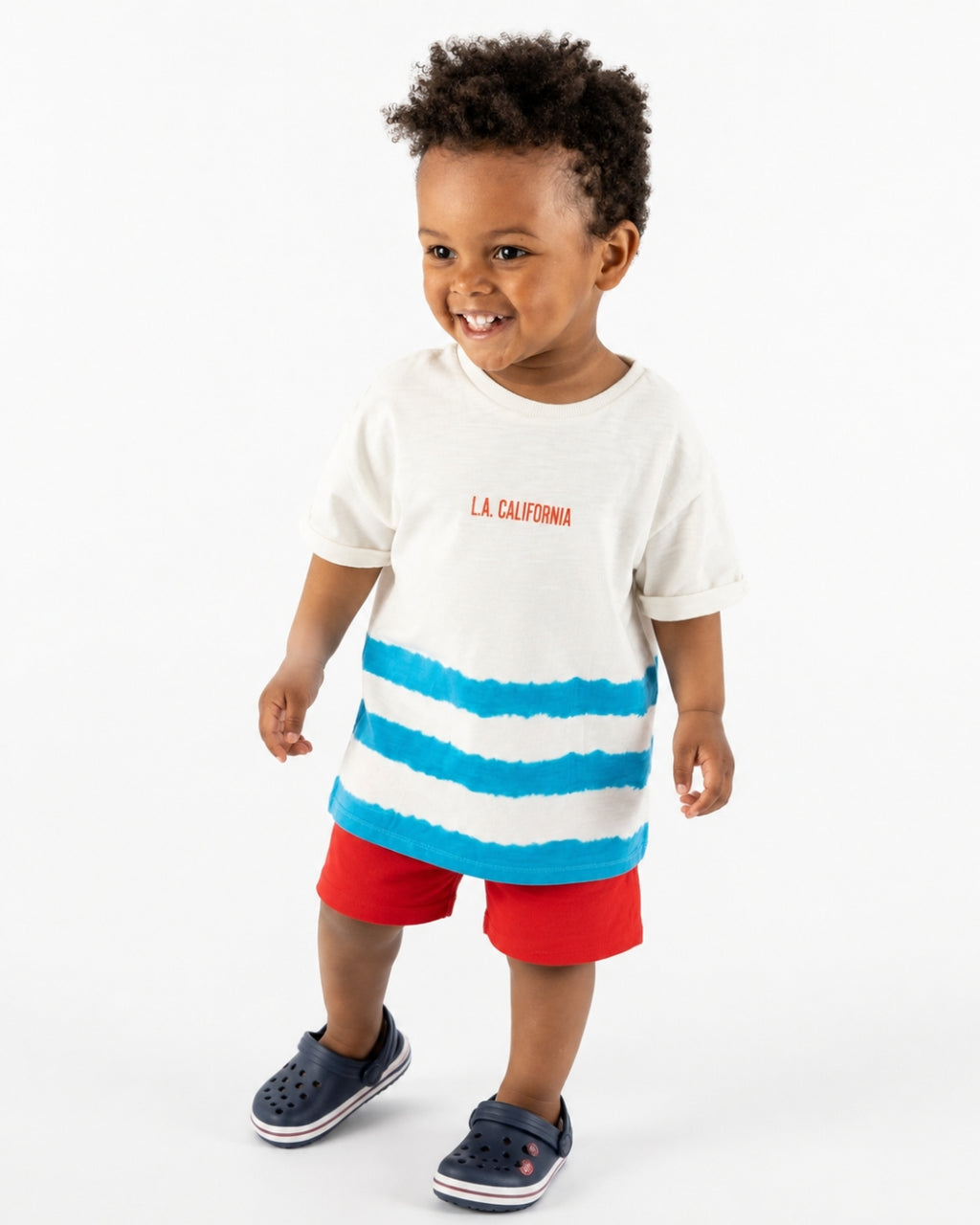 Camiseta de bebé crudo california