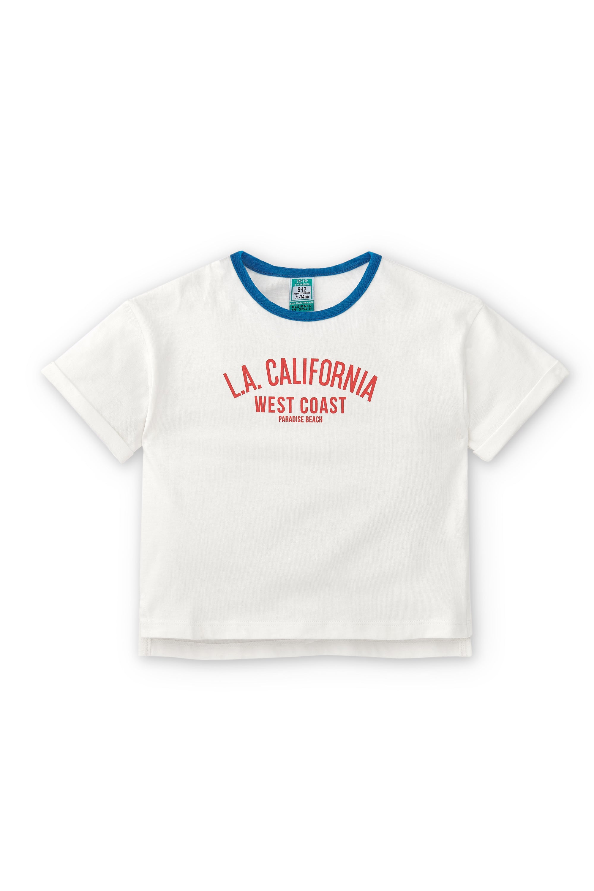 Camiseta de bebé crudo california VERANO/Outlet