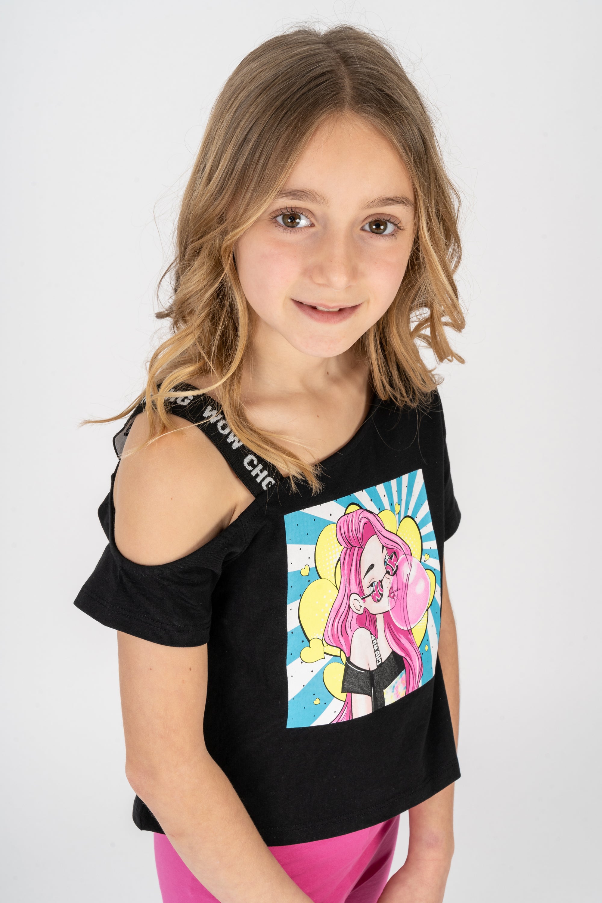 Camiseta de niña negro