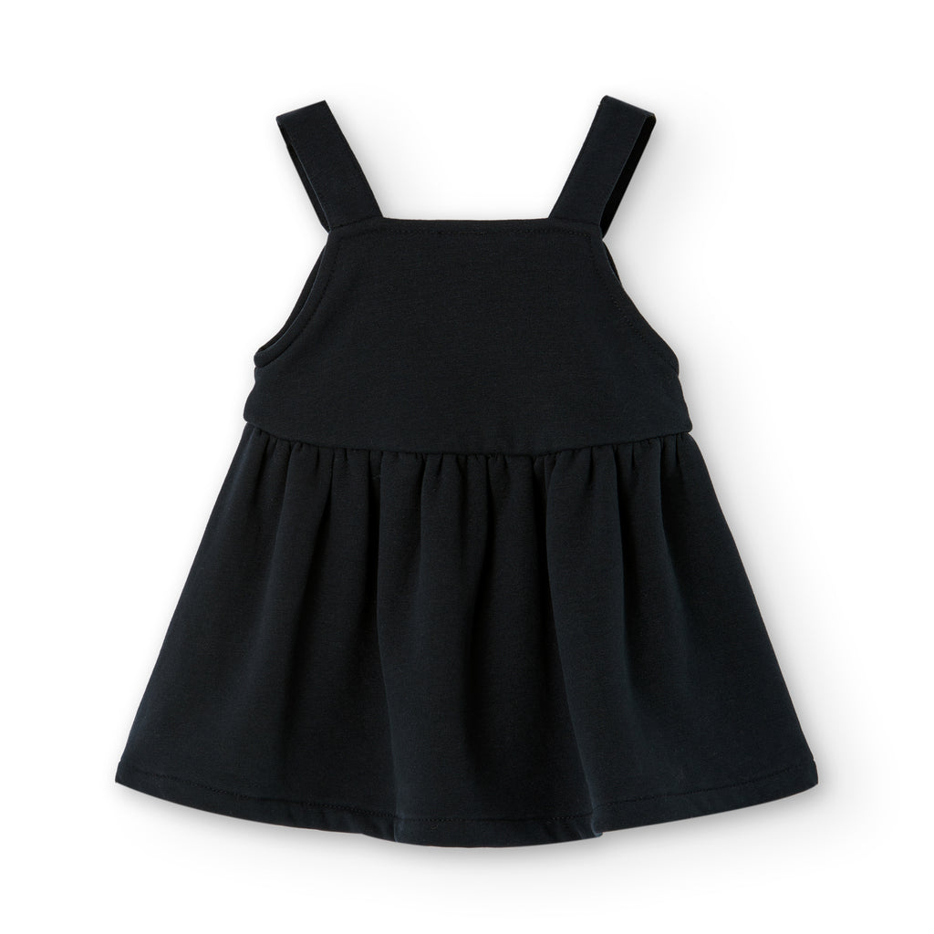 Vestido de bebé negro nudos