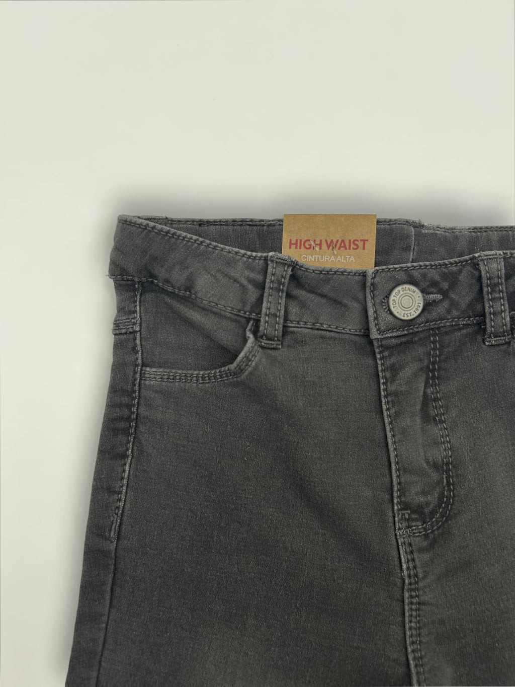 Pantalón vaquero gris oscuro niña