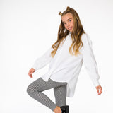 Blusa de niña blanca