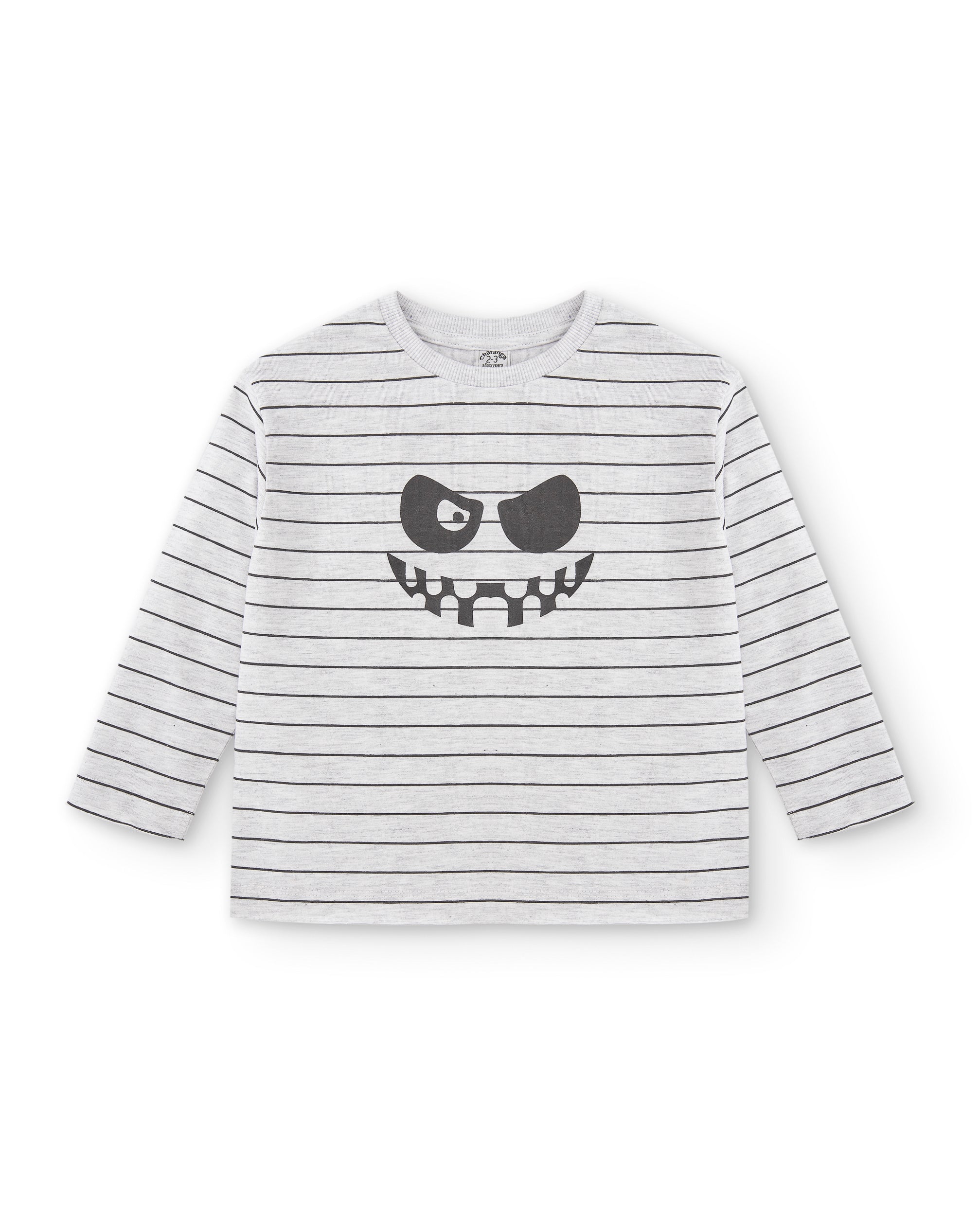 Camiseta manga larga de niño a rayas momia