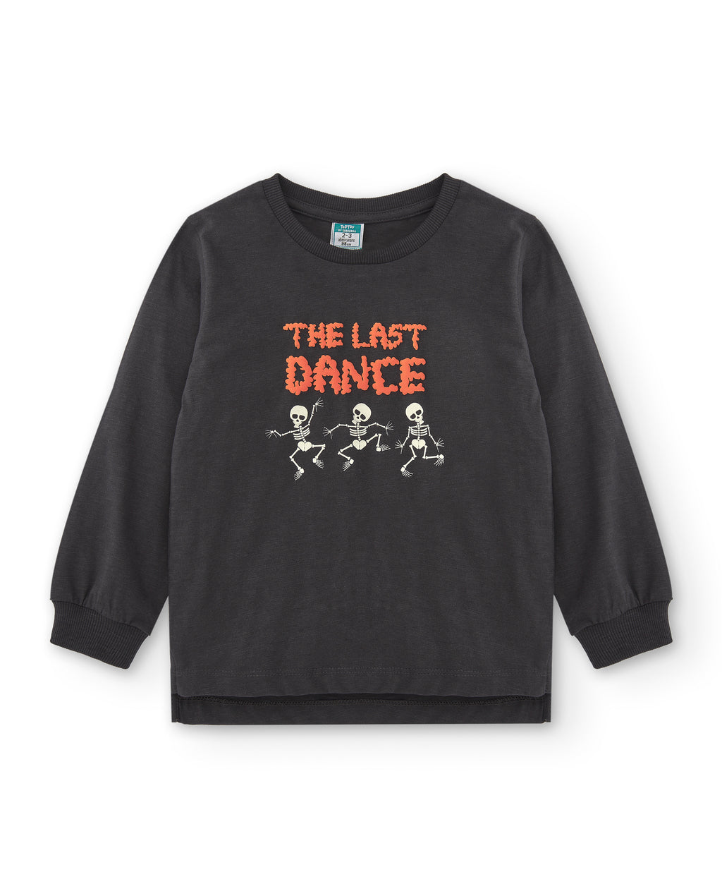 Anthracite skeleton boy's t-shirt