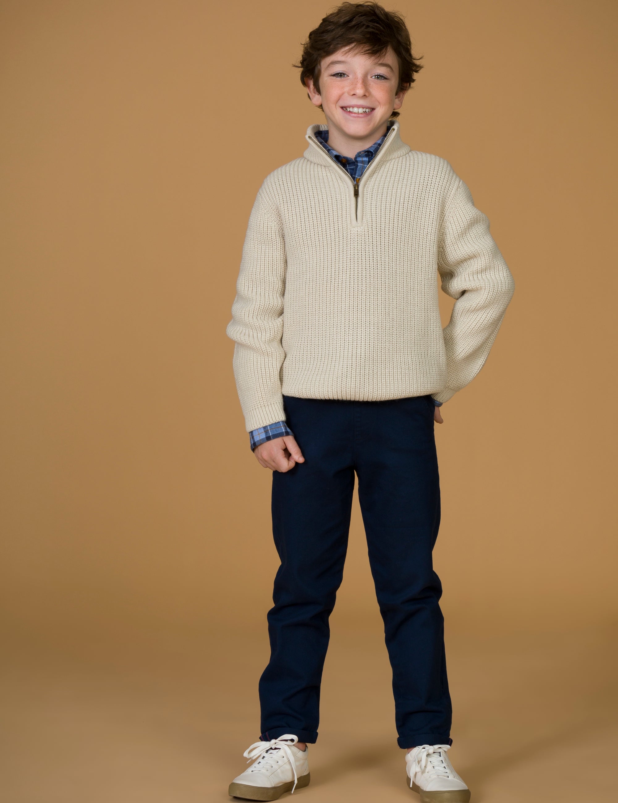 Pantalón jogger niño azul marino