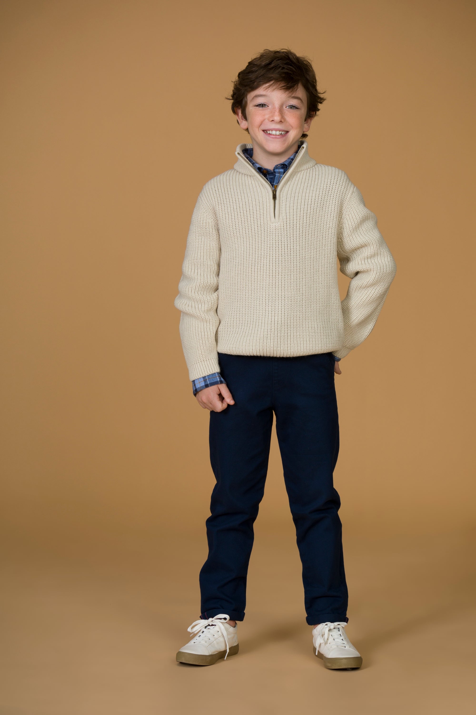 Pantalón jogger niño azul marino