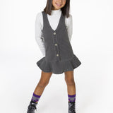 Vestido pichi denim en gris