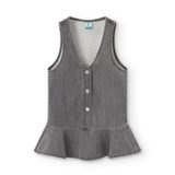 Vestido pichi denim en gris