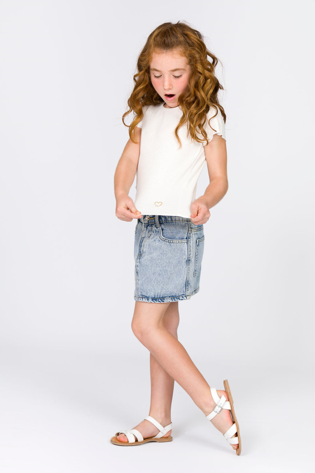 Camiseta de niña crudo VERANO/Charanga