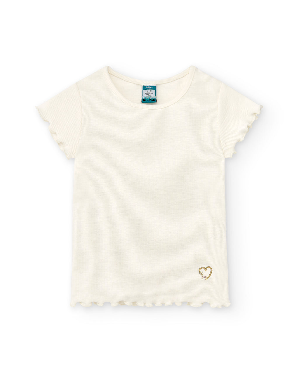 Camiseta de niña crudo VERANO/Charanga