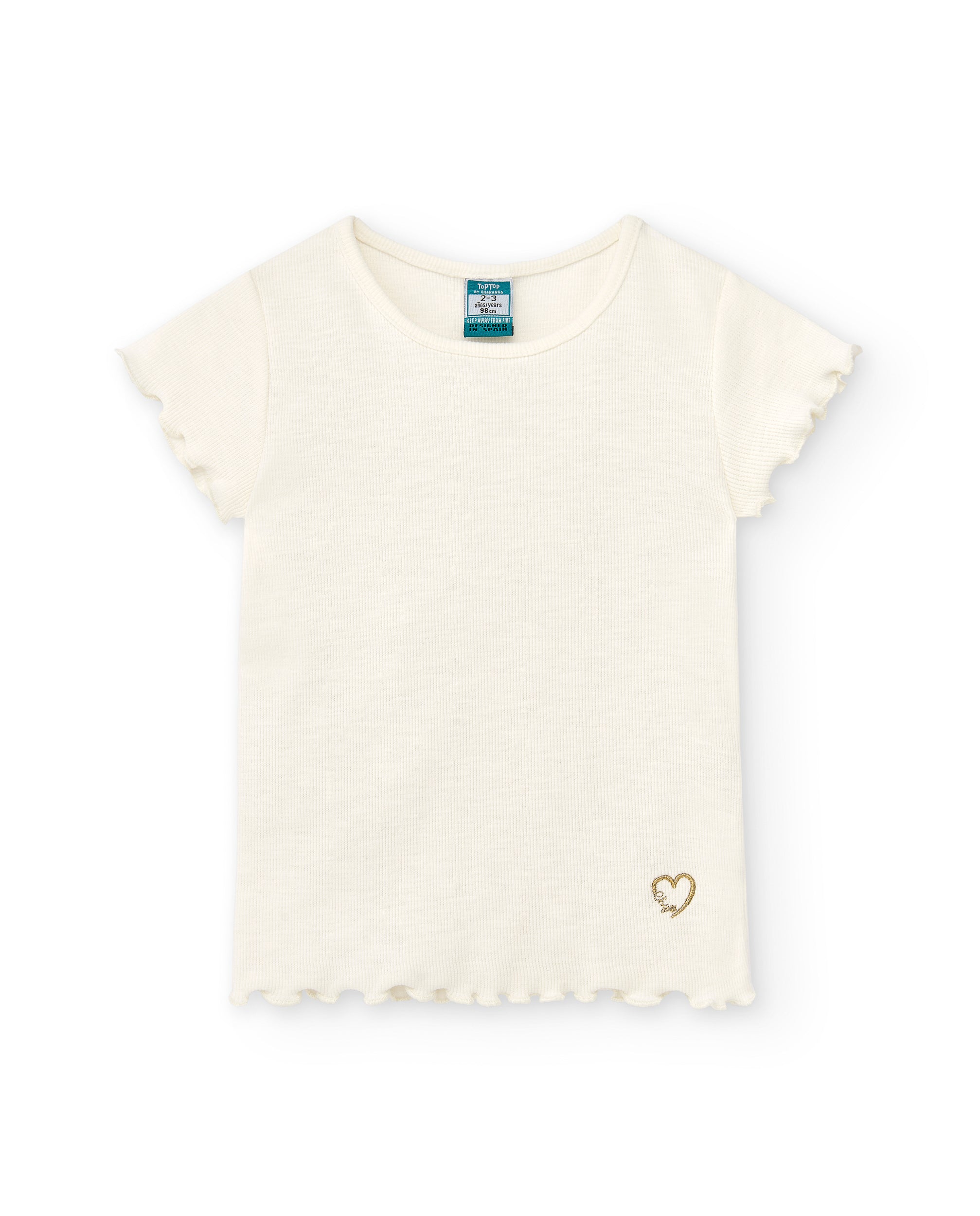 Camiseta de niña crudo VERANO/Charanga