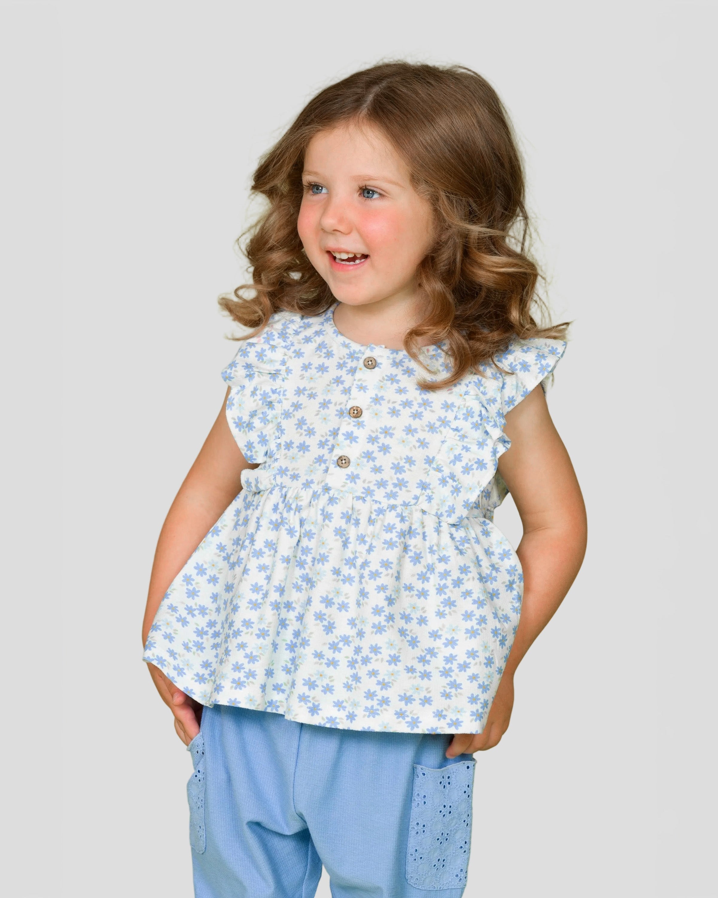 Blusa de bebé estampado floral