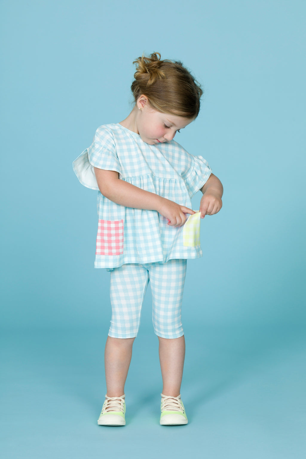 Conjunto Camiseta Y Legging de bebé cuadro VERANO/Charanga