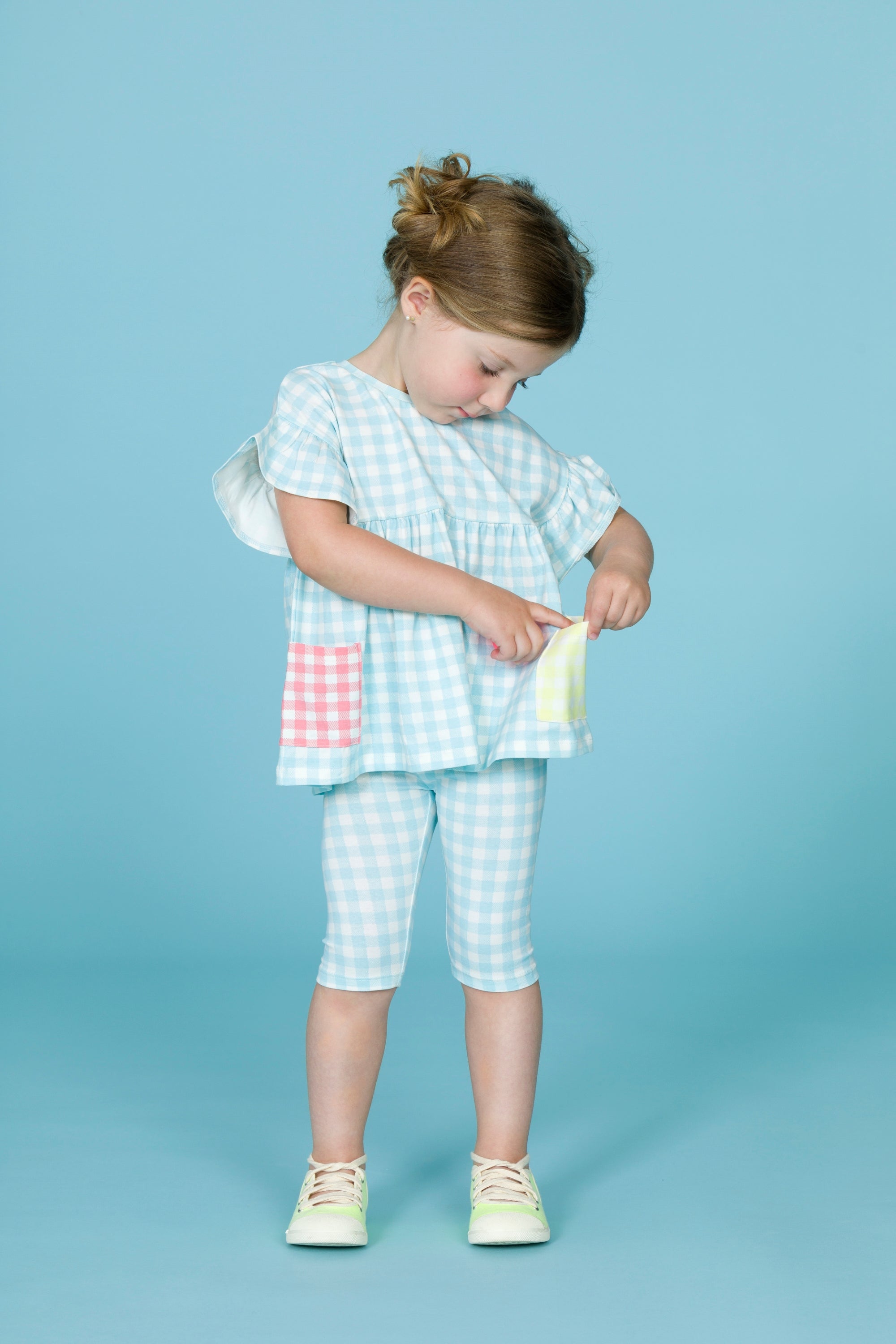 Conjunto Camiseta Y Legging de bebé cuadro VERANO/Charanga