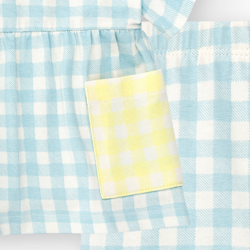 Conjunto Camiseta Y Legging de bebé cuadro VERANO/Charanga