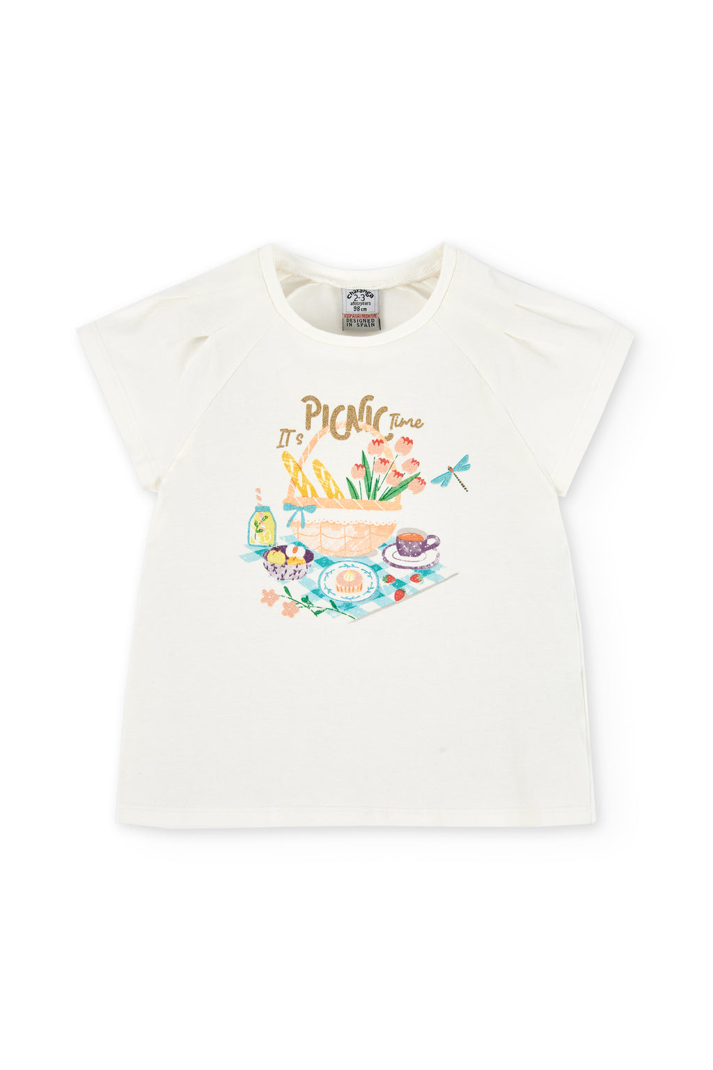 Camiseta de niña crudo VERANO/Charanga