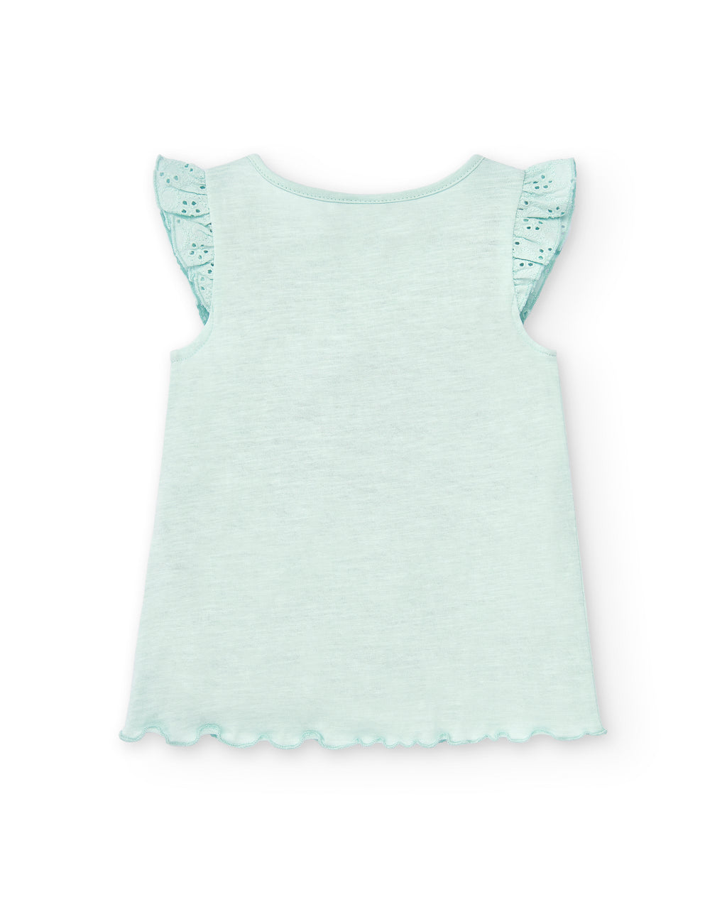 Camiseta de niña aguamarina VERANO/Charanga