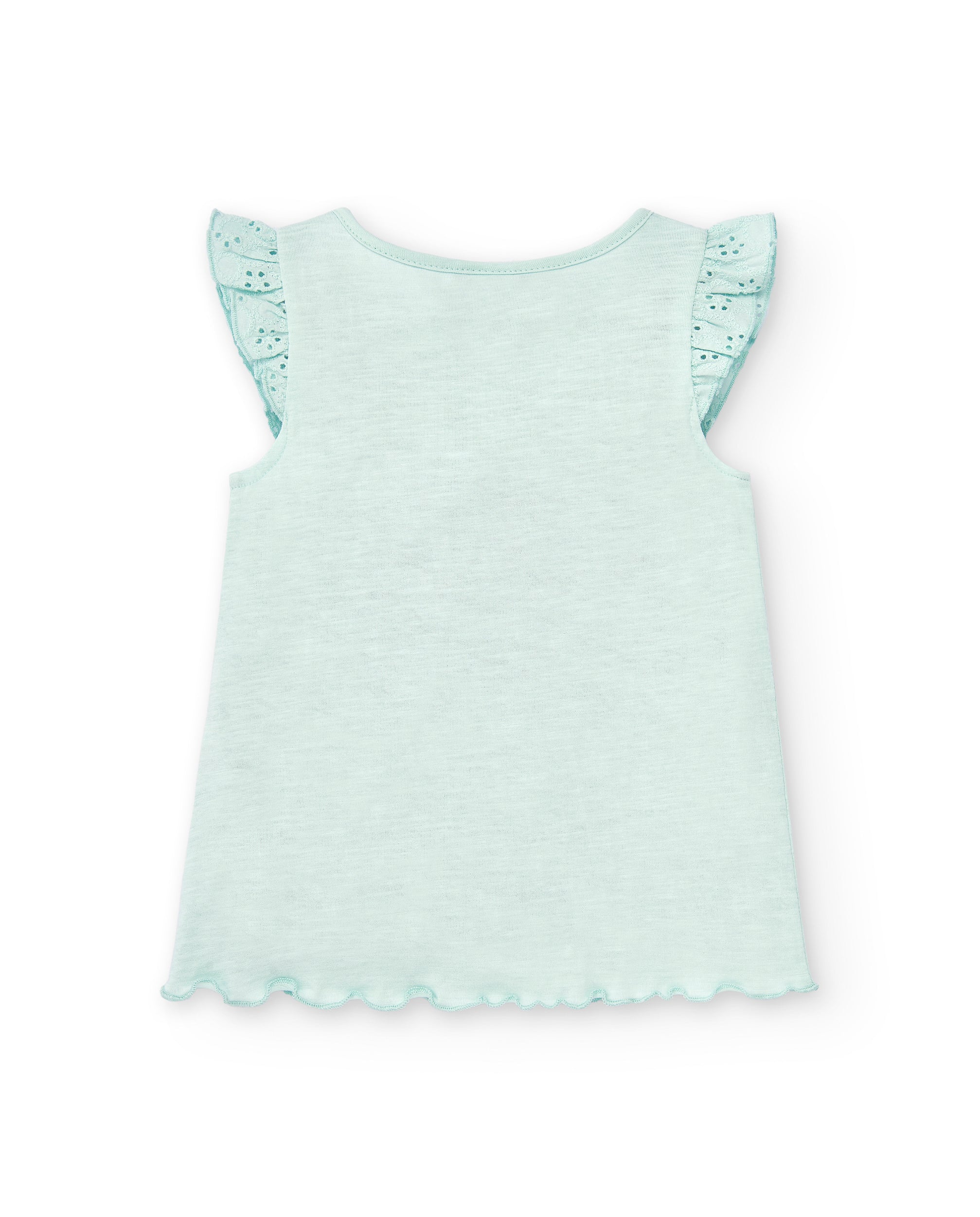 Camiseta de niña aguamarina VERANO/Charanga