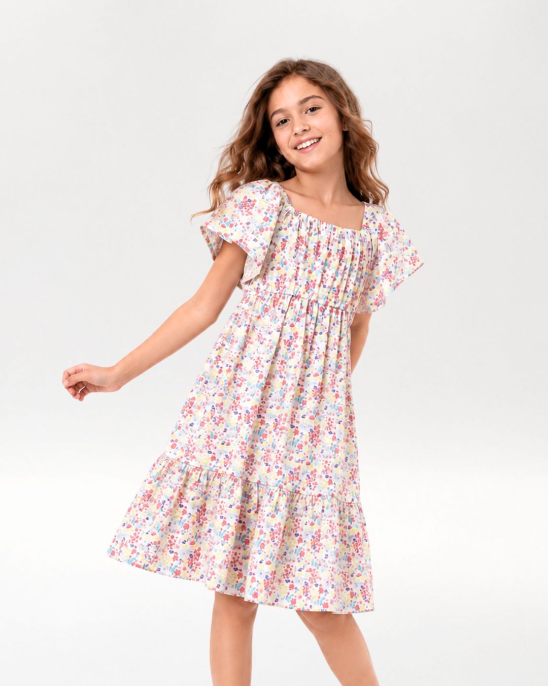 Robe fille imprimée