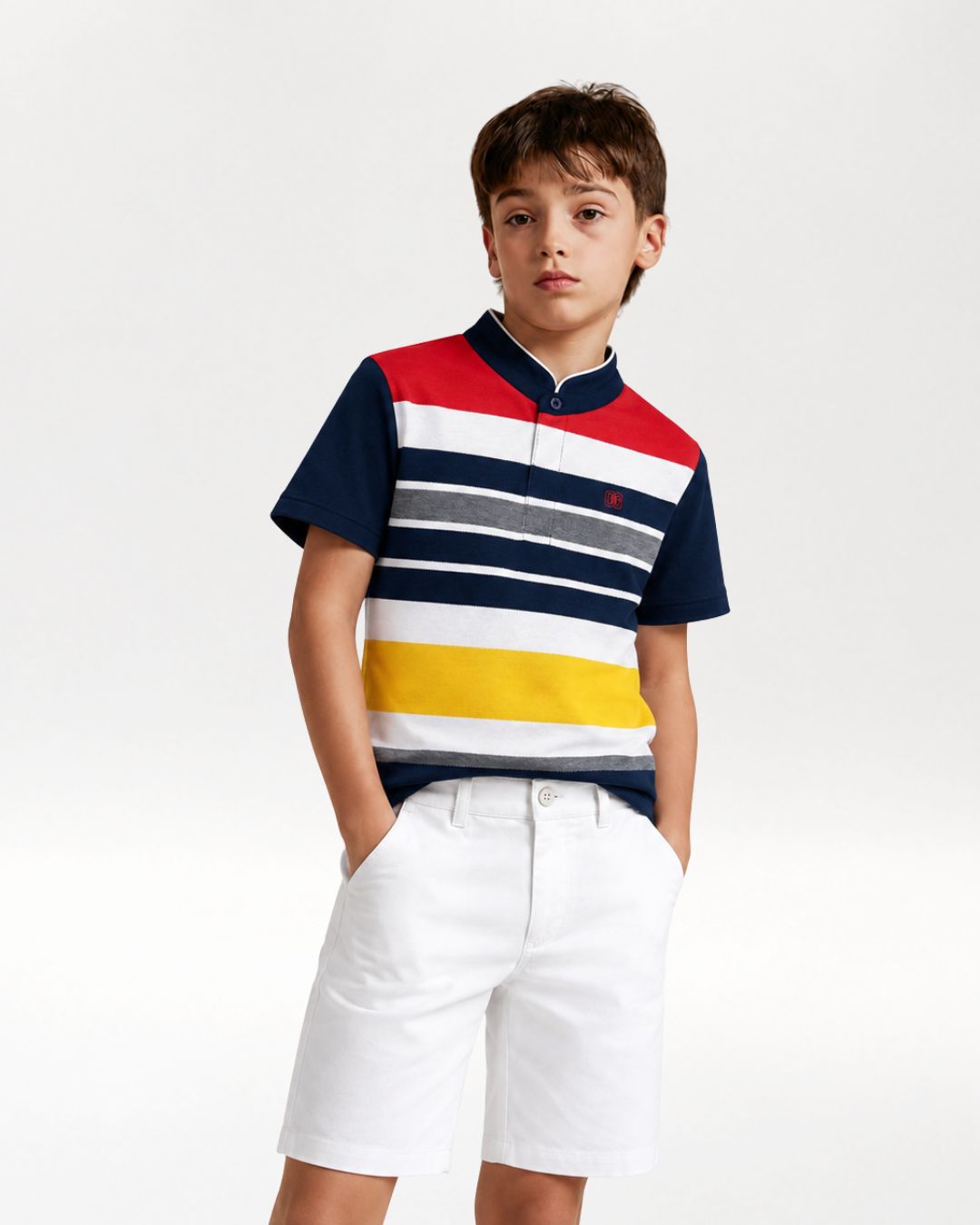 Polo niño rayas multicolor
