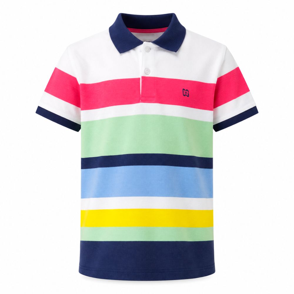 Polo niño rayas multicolor