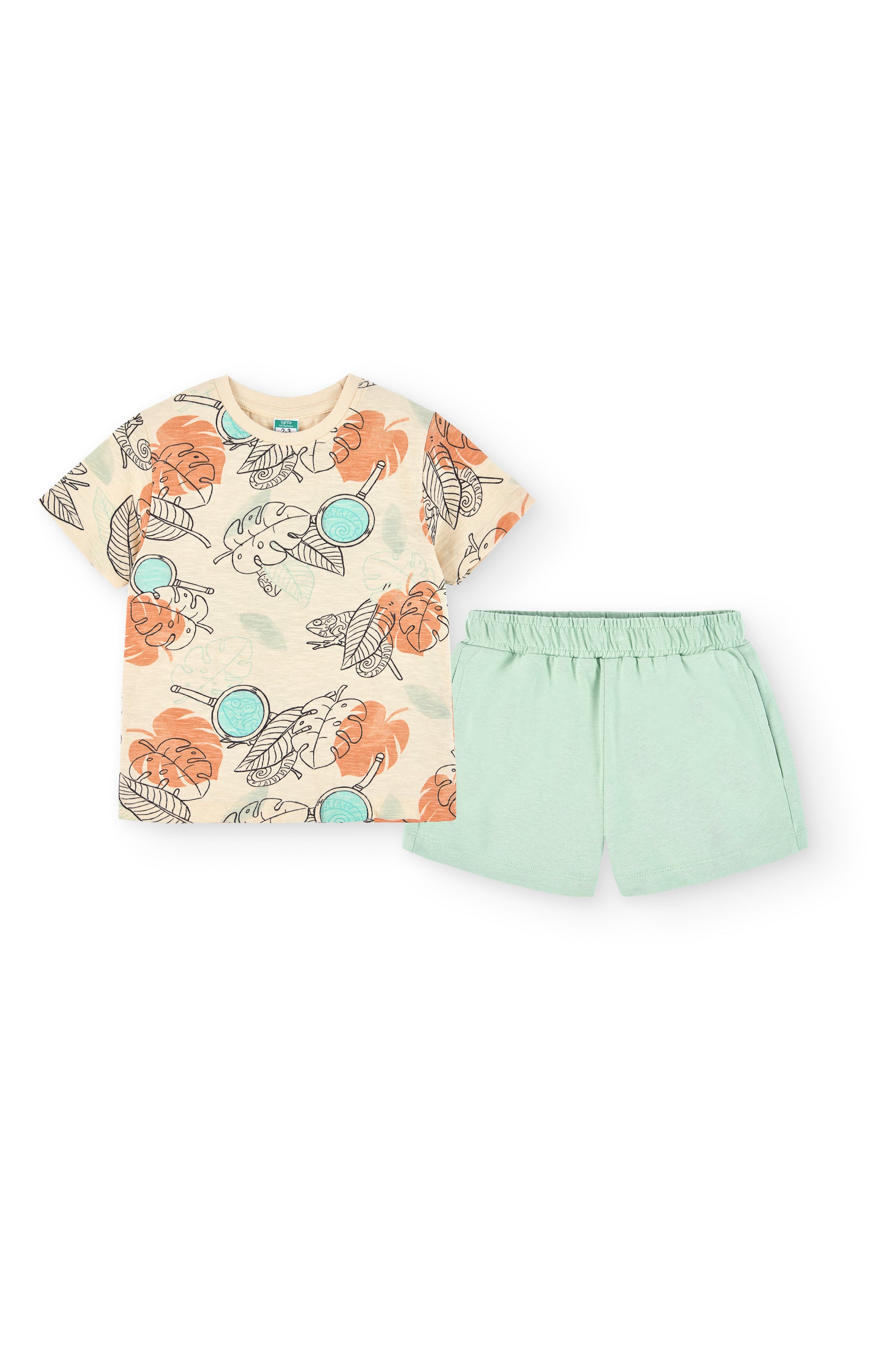 Conjunto Camiseta Y Bermuda de niño multicolor VERANO/Charanga