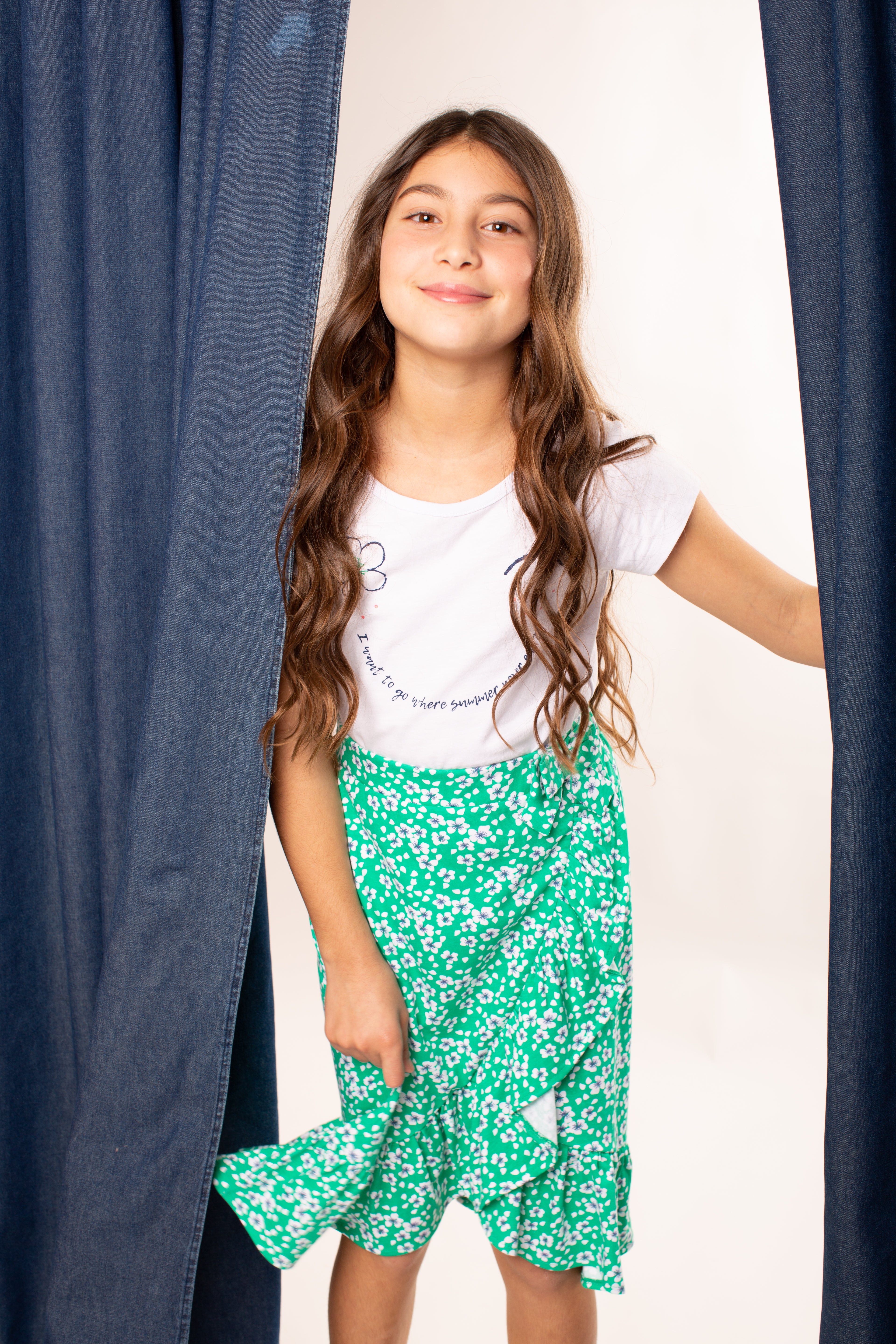 Printed girl's skirt