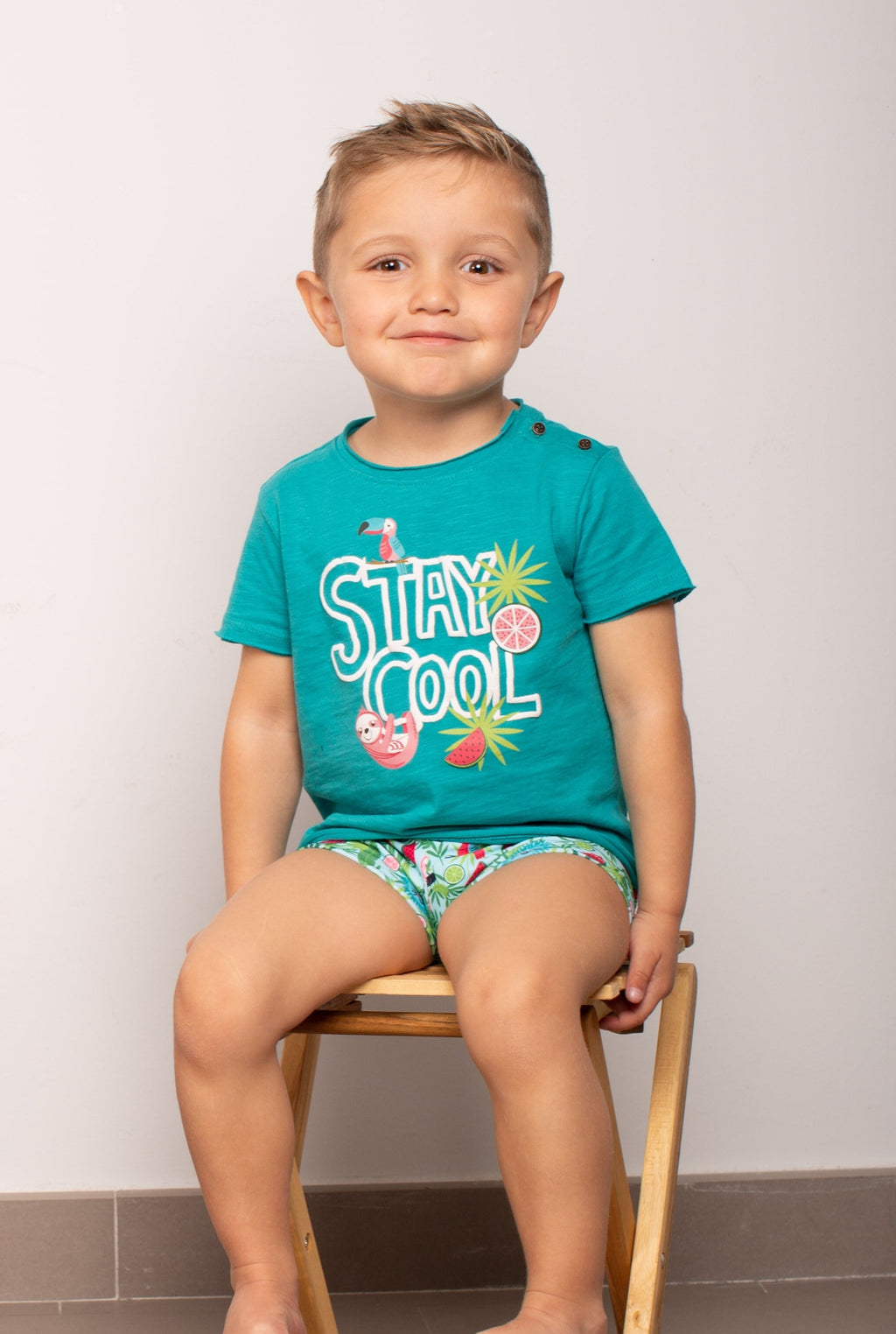 Turquoise baby t-shirt