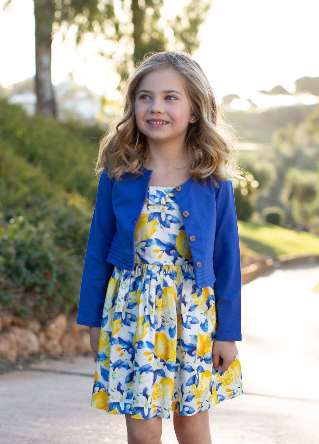 Blue girl's cardigan