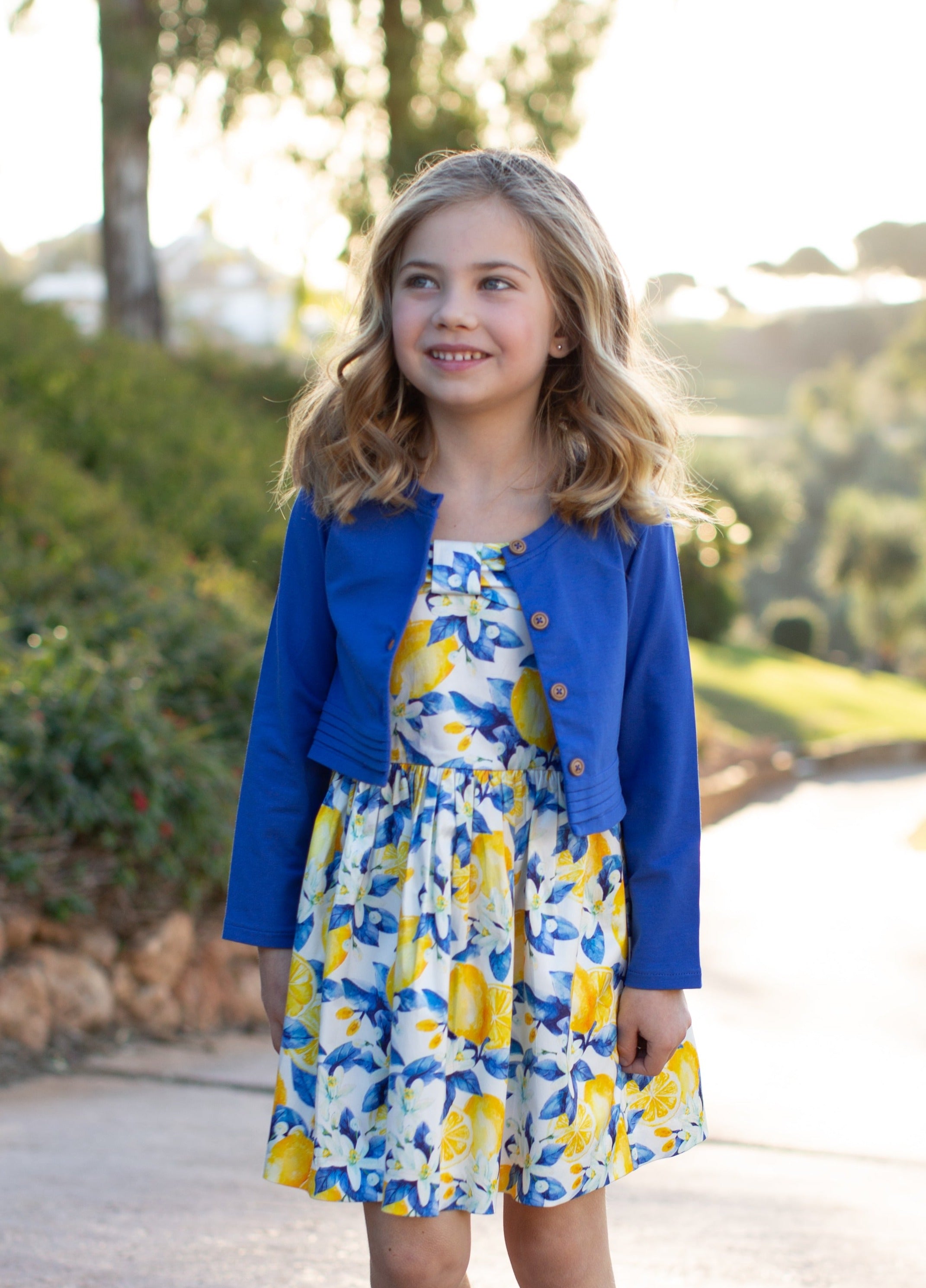 Blue girl's cardigan