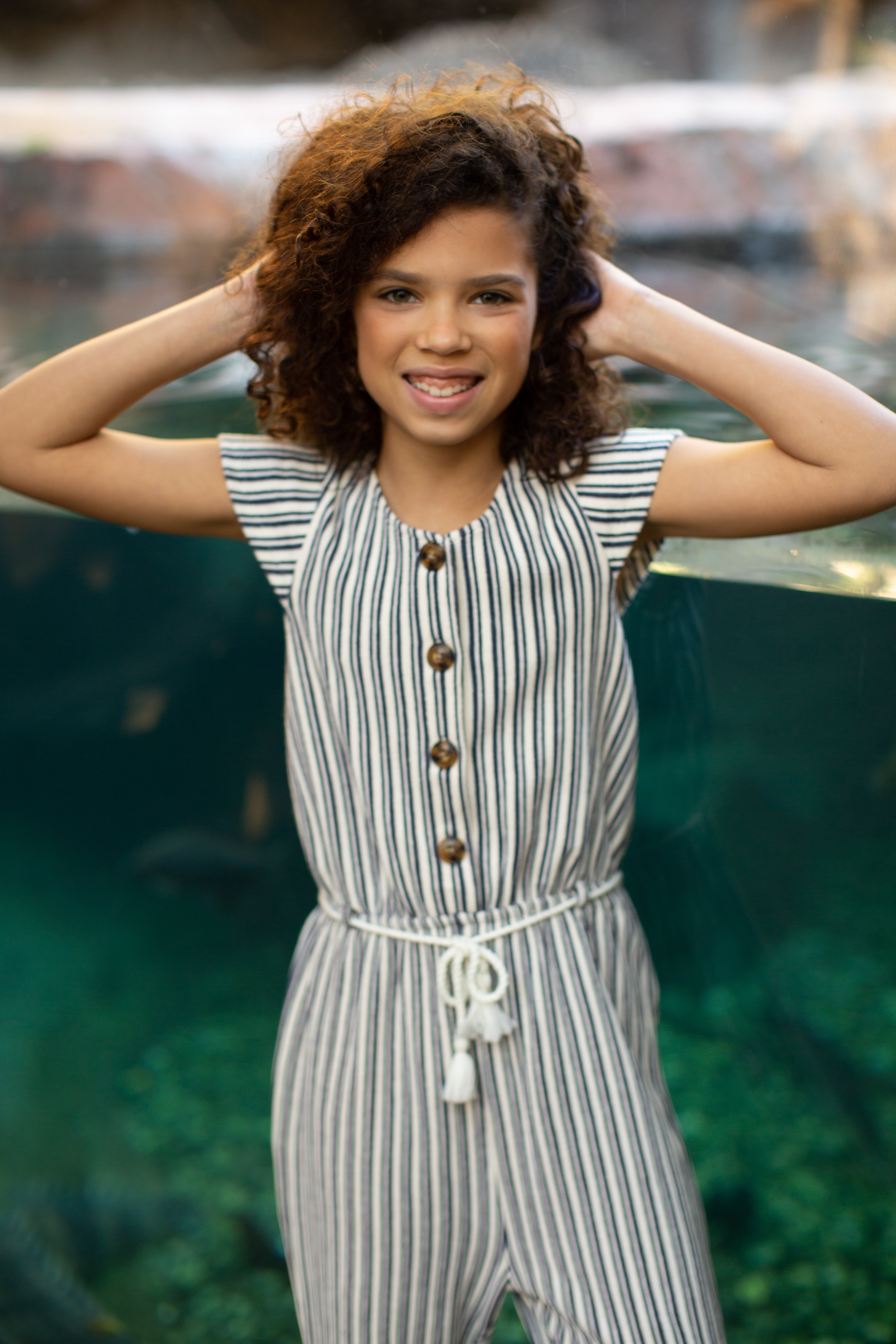 Listed girl's jumpsuit