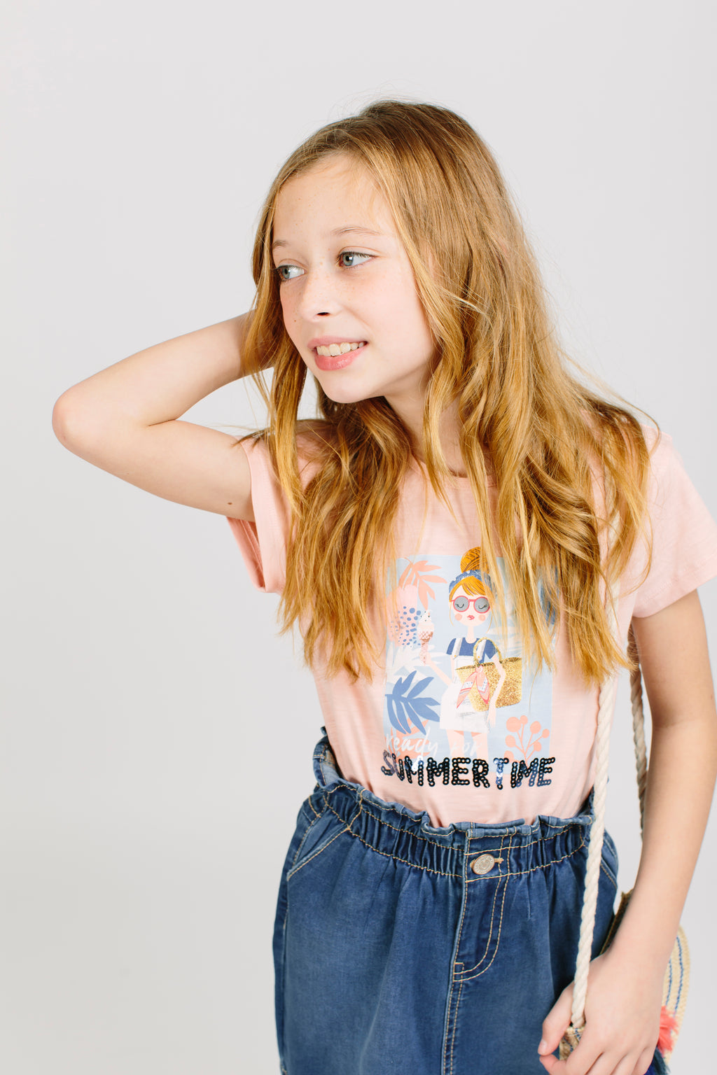 Camiseta de niña rosa