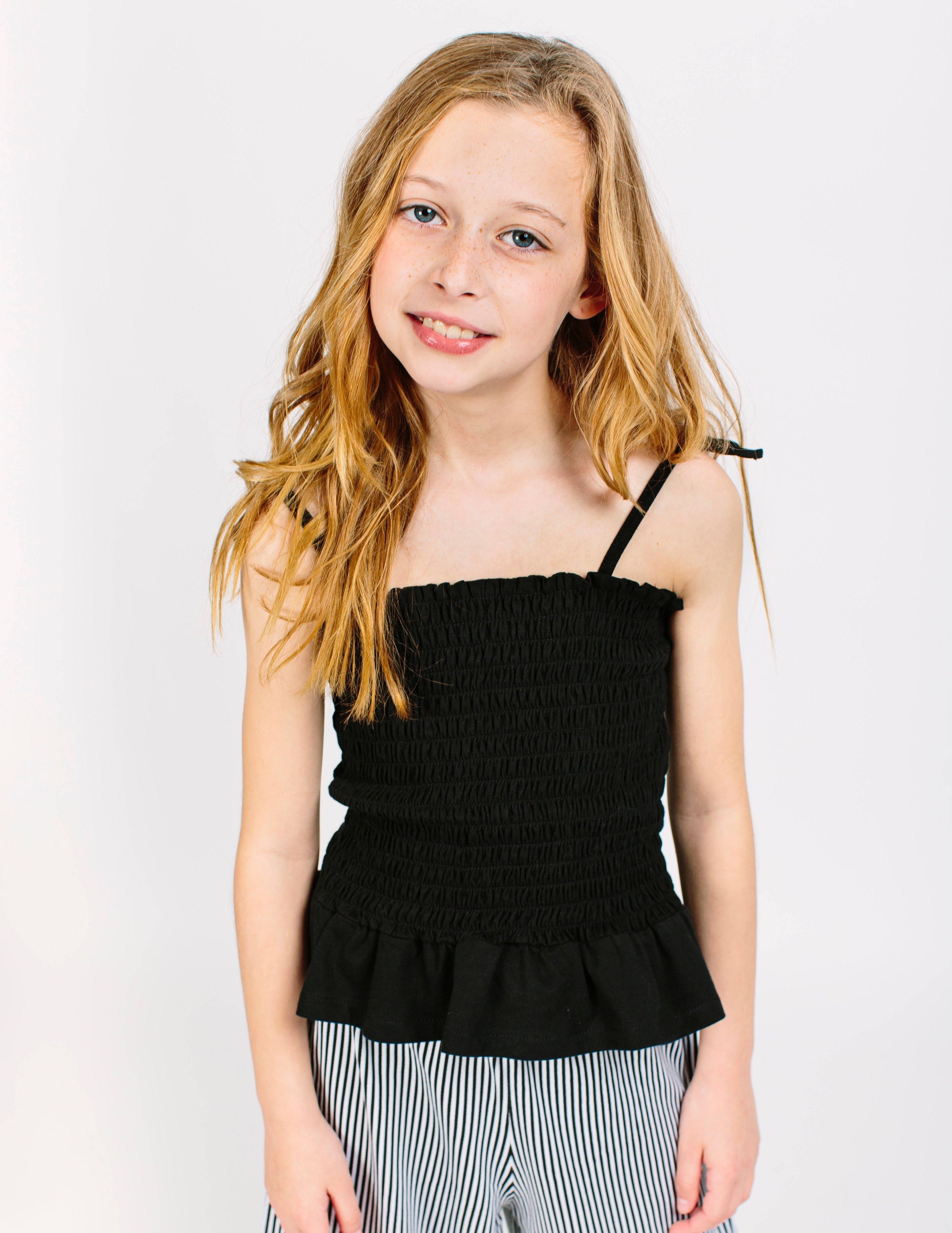 Camiseta de niña negro