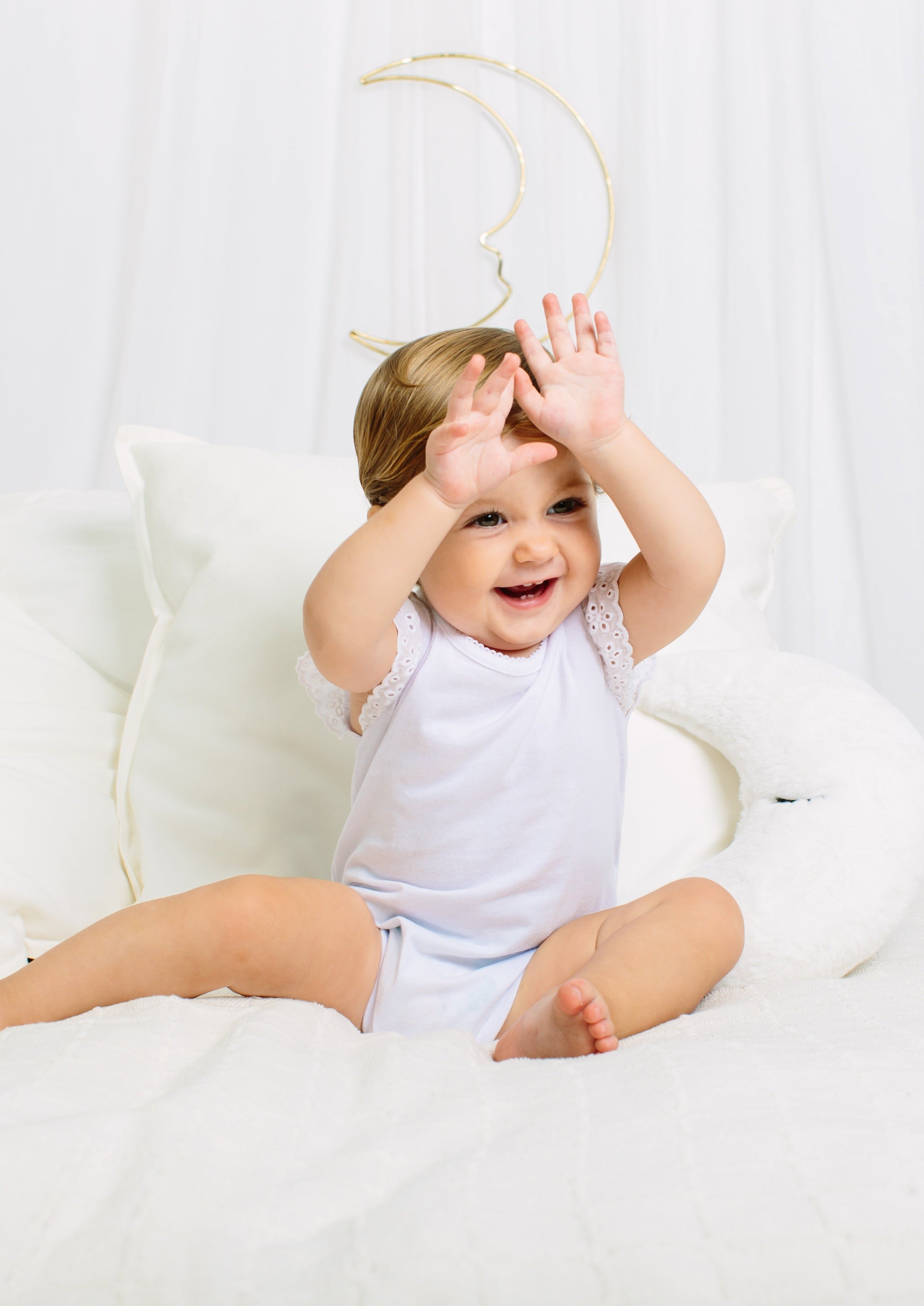 White newborn bodysuit